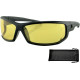 AXL Sunglasses — Medium frame, 135 mm frame width, 80 mm lens width, Yellow lens