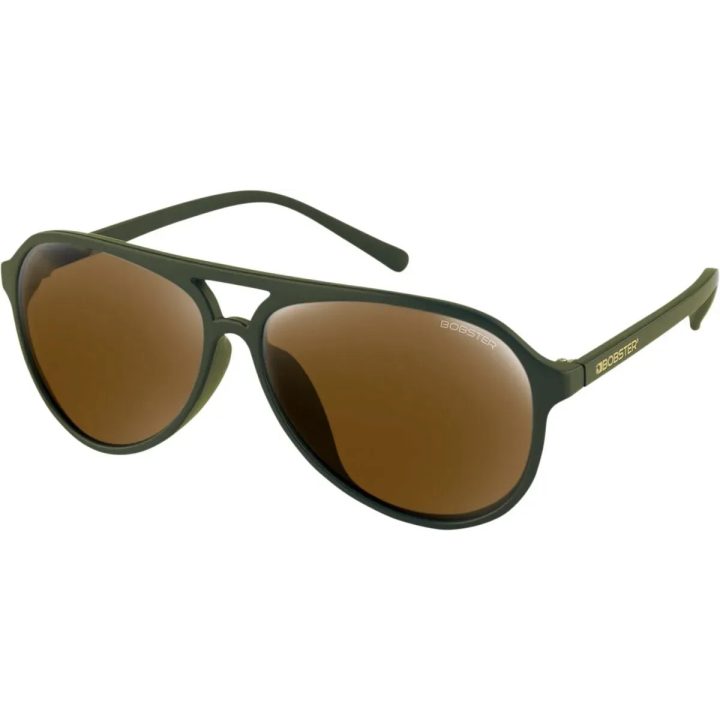 Gafas de sol Maverick — 60 mm ancho de lente, 50 mm alto de lente, puente 18 mm, oliva mate