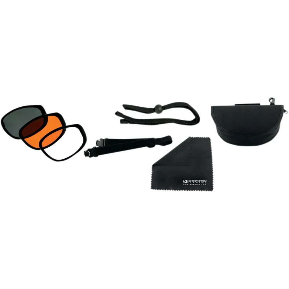 Sport & Street 2 Convertible Sunglasses — Large frame, 157 mm frame width, 58×40 mm lenses, 20 mm bridge, black matte