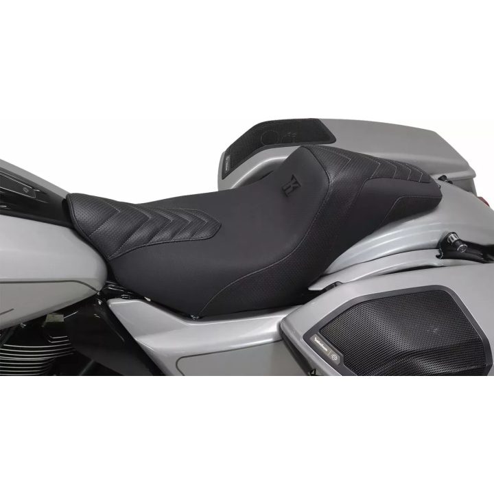 Kodlin Signature Series Squareback™ Seat — 2-Up, 32 cm (12-1/2") driver, 14 cm (5-1/2") rear, Black/Gray