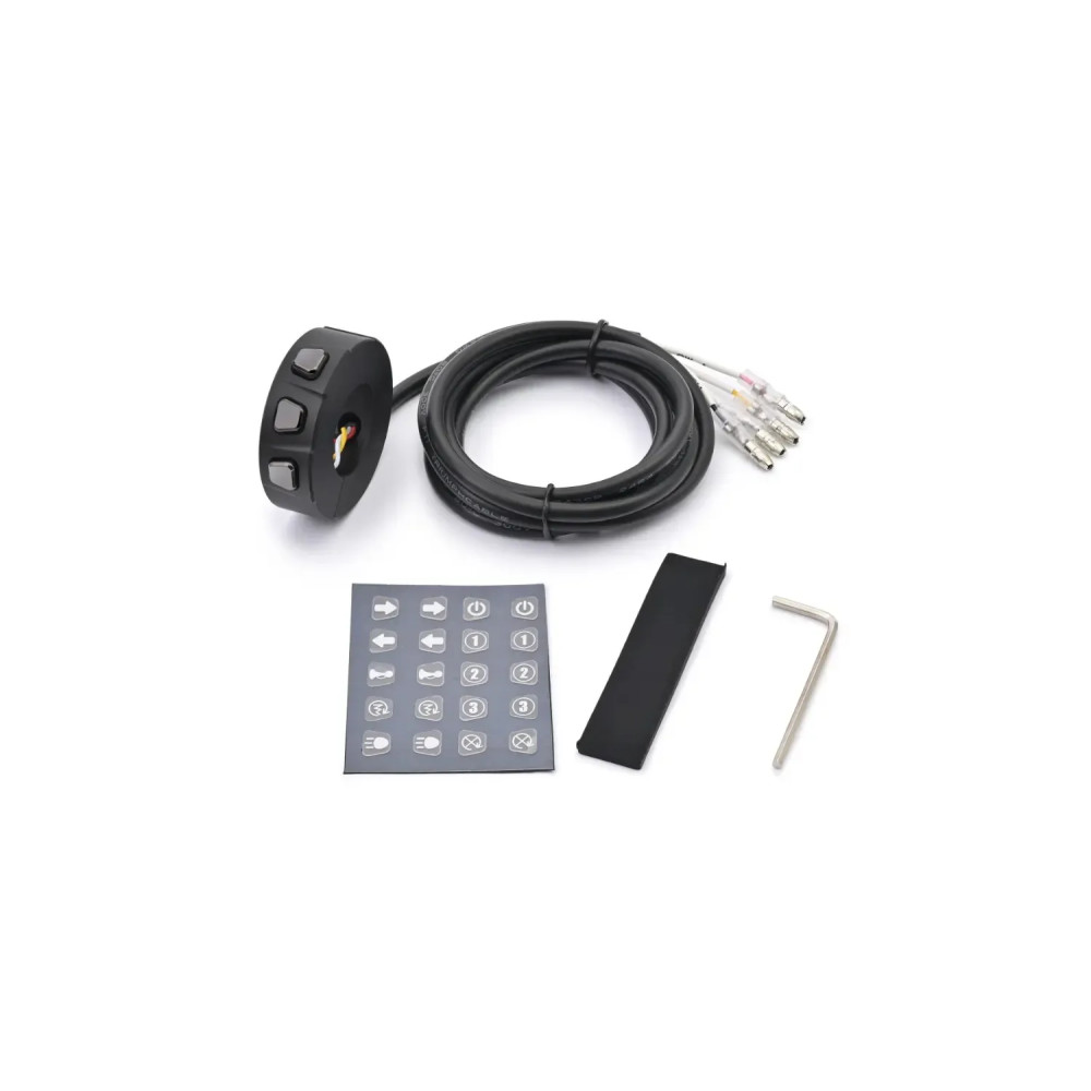 3-Button Switch for Handlebars — 3 buttons, Black