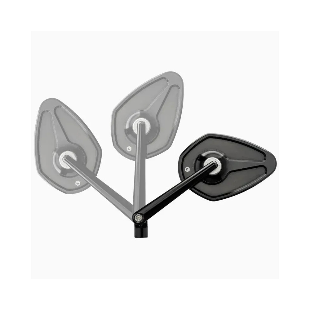 mo.view Sport Flip 110 mm espejo — cabeza 122×83 mm, rosca M10