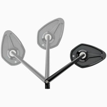 mo.view Sport Flip 150 mm Mirror — 83 mm mirror head, handlebar end, black