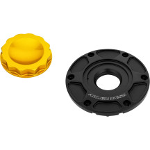 12 Point Gas Cap — Black, Gold