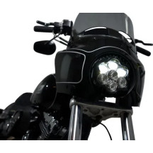 Shark Demon™ LED Headlight Kit — Gloss Black, Harley-Davidson fit