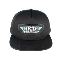 Drag Specialties Mesh Snapback — Adjustable, Black