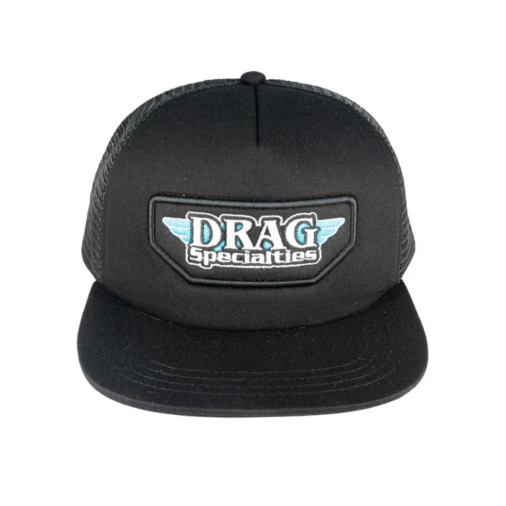Drag Specialties Mesh Snapback — Adjustable, Black