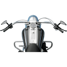 1-1/4" Handlebar — 1-1/4" diameter, 24 cm center width, 1" clamp, Chrome