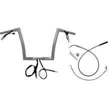 Manillar plano EZ de instalación 1-1/4" — diámetro de sujeción 1-1/4", cromado