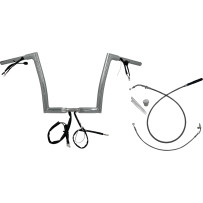 Manillar plano EZ de instalación 1-1/4" — diámetro de sujeción 1-1/4", cromado