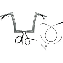 Manillar Flat Top EZ Install de 1-1/2" — 1-1/2" (38 mm), 35" ancho, 12" elevación, 8" retroceso