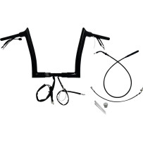 Manillar de tope puntiagudo 1-1/2" con instalación EZ — diámetro 38 mm (1-1/2"), abrazadera 32 mm (1-1/4"), ancho central 26 cm 