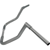 Manillar Flat Top EZ Install de 1-1/4" — abrazadera 1", ancho central 15-1/2", altura 13"