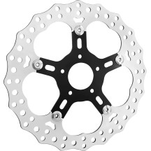 Jagged Brake Rotor — 320 mm, 5-hole, rear fit for FLT Touring Bagger