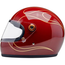 Gringo S Helmet — Size M, Full-Face, Garnet Red Gloss