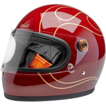 Gringo S Helmet — Size M, Full-Face, Garnet Red Gloss