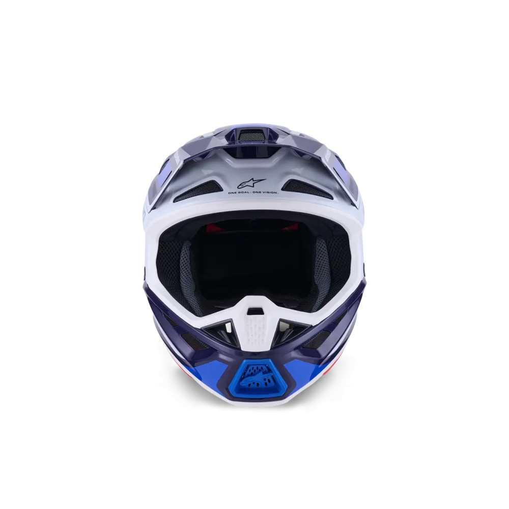 Casco S-M7 Rise — Talla M, Azul, Fibra de vidrio compuesta