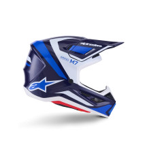 Casco S-M7 Rise — Talla M, Azul, Fibra de vidrio compuesta