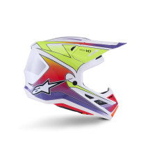 SM7 Fuse Helmet — XL, White/Purple/Yellow