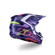 SM7 Deed Helmet — Size L, purple gloss