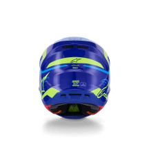 SM7 Deed Helmet — 2XL, Blue/Black, Gloss
