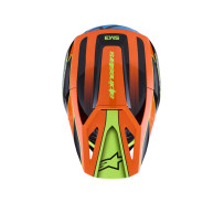SM3 Fray Helmet — 2XL, Black, Orange, Yellow