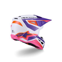 Casco SM3 Heat — Talla S, Rosa, Morado, Blanco