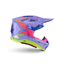 Supertech M10 Jett Lawrence R01 Casco — Talla M, carcasa de carbono, morado