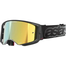 Supertech Vision Vista Goggle — One Size, Black, Gold Mirror