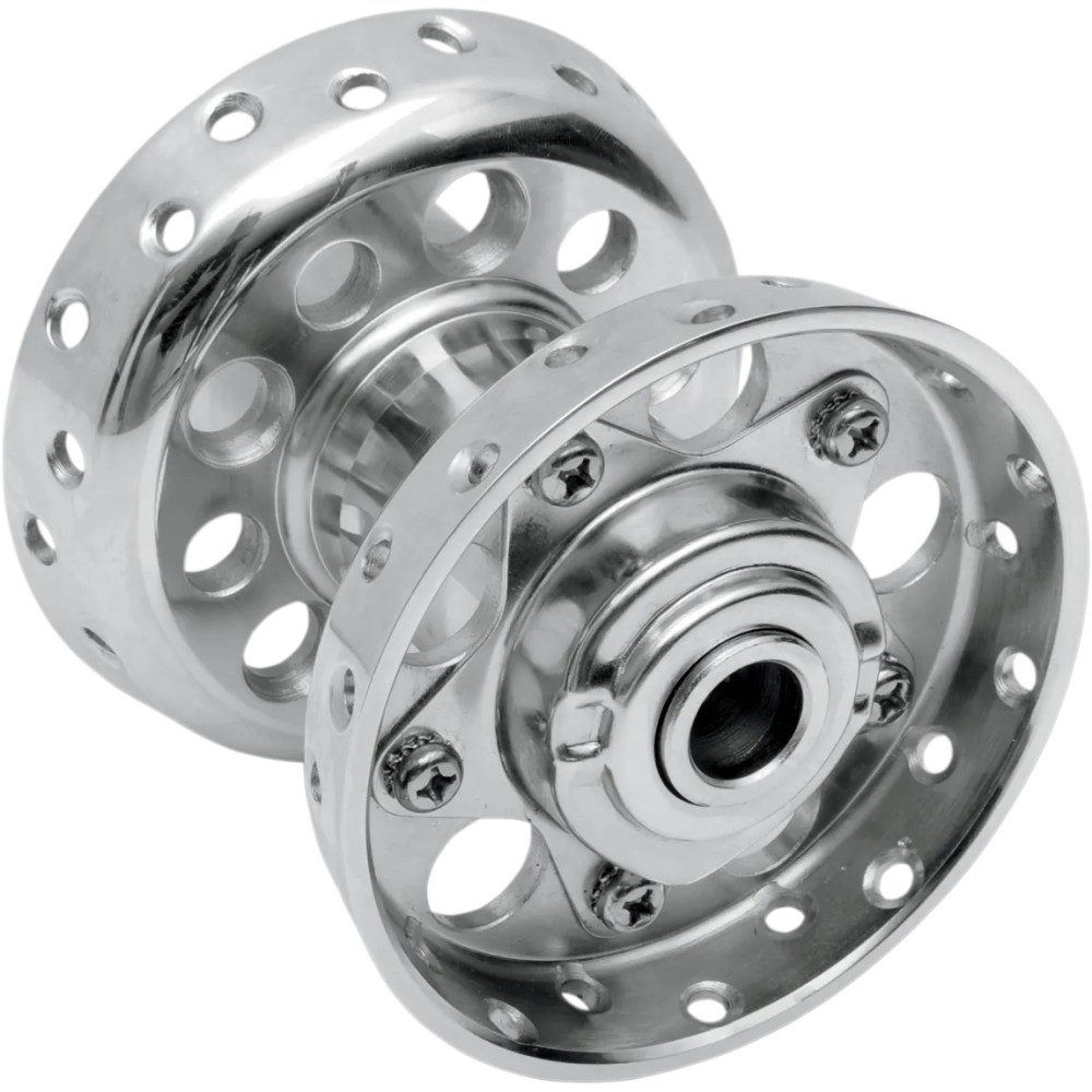 Star Hub with Timken-Style Bearings — Front, Rear, Chrome, Silver