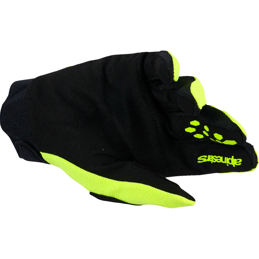Guantes Full Bore V2 — Talla M, Amarillo fluorescente y negro