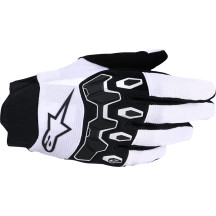 Guantes Full Bore V2 — Talla M, Blanco/Gris claro/Negro