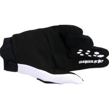 Guantes Stella Full Bore V2 — Mujer, Talla L, Blanco/rosa fluorescente/negro