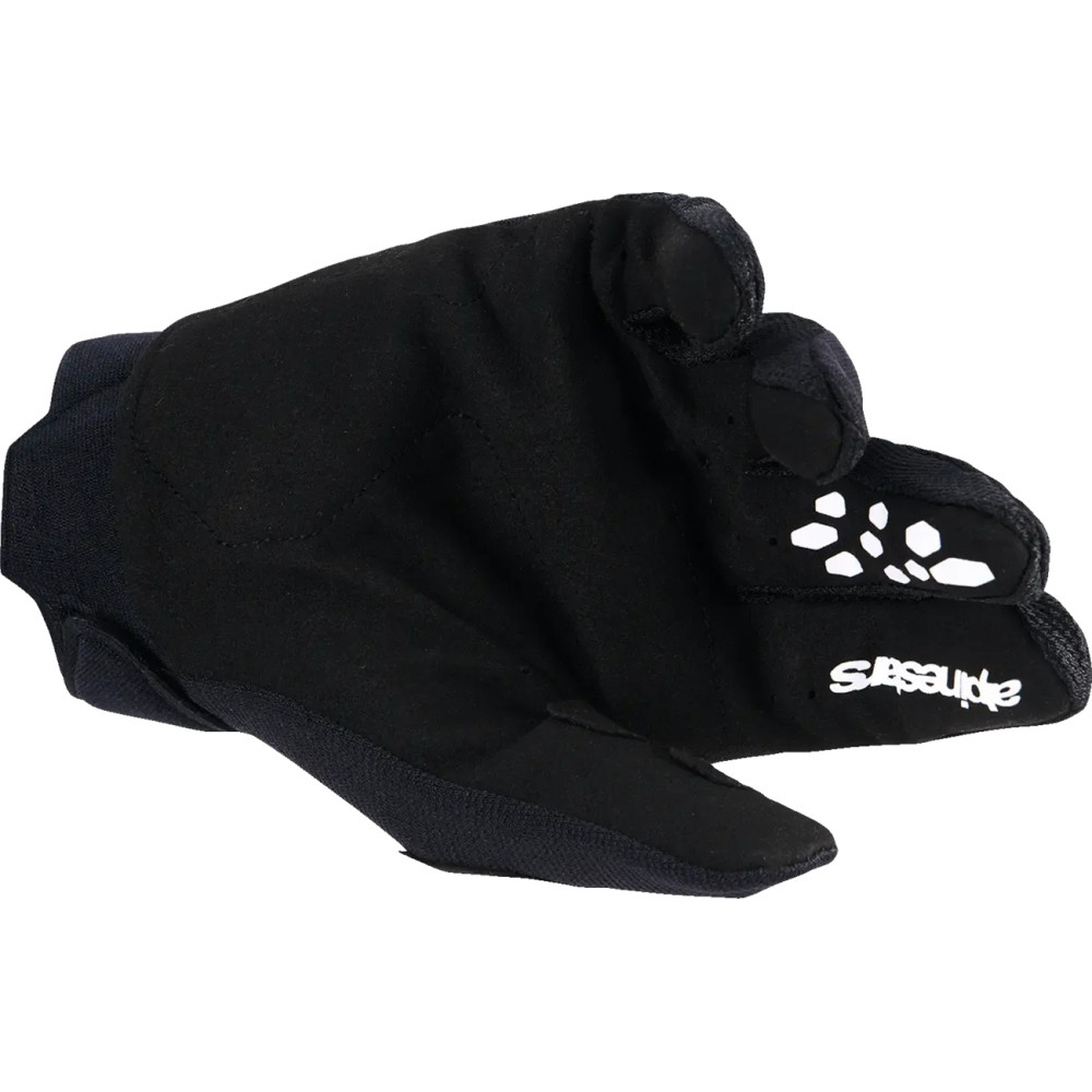 Youth Full Bore V2 Gloves — M, Black/White