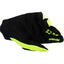 Youth Full Bore V2 Gloves — M, Fluorescent Yellow/Black, Short Cuff, Hook and Loop