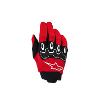Youth Full Bore V2 Gloves — Size S, Red