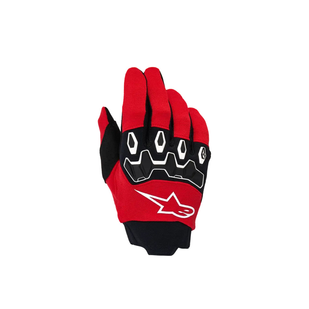 Youth Full Bore V2 Gloves — Size S, Red