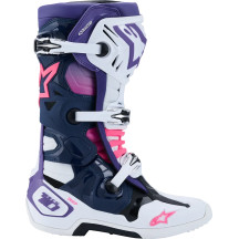 Tech 10 Boots — US 9, Over-Calf, White