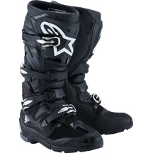 Tech 7 Enduro Boots — EU 48, Over‑Calf, Black