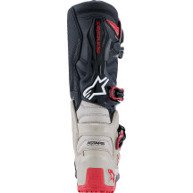 Botas Tech 7 Enduro — EU 45.5, Sobre la pantorrilla, Negro / Rojo brillante / Gris claro