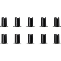 Buje de pivote — paquete de 10, negro