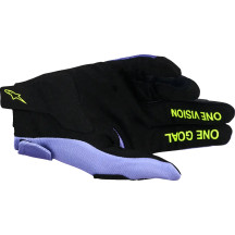 Guantes Radar — XL, Negro/Púrpura/Amarillo fluorescente