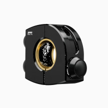 mo.Switch Plain — 3-button, fits 22 mm (7/8") and 25.4 mm (1") handlebars, black/silver