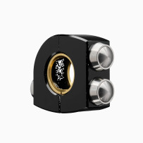 mo.Switch Plain — 22 mm (7/8"), 25.4 mm (1"), 3 buttons, black, silver