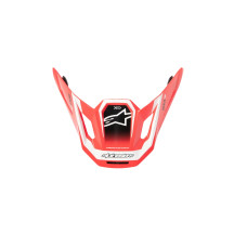 S-M7 Deed Helmet Visor — One Size, Red, Fits S-M7
