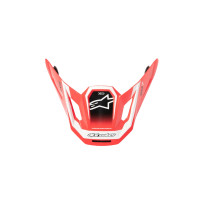 S-M7 Deed Helmet Visor — One Size, Red, Fits S-M7