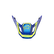 S-M7 Deed Helmet Visor — One Size, Blue, Yellow