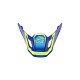 S-M7 Deed Helmet Visor — One Size, Fits S-M7, Blue