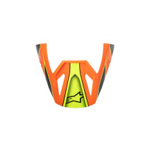 S-M3 Fray Helmet Visor — One Size, Off-Road, Black, Orange, Yellow