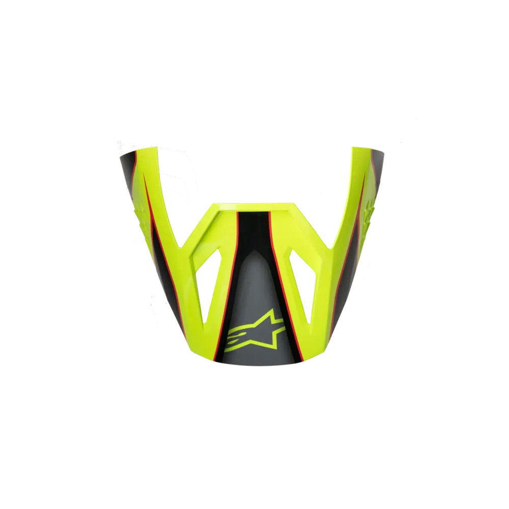 S-M3 Fray Helmet Visor — One Size, Black, Red, Yellow